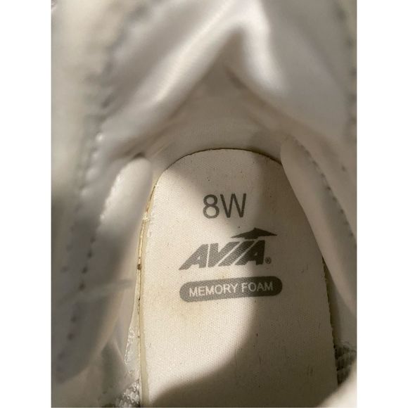 Avia White Mesh Wide Sneakers Size 8.5 - Picture 3 of 5